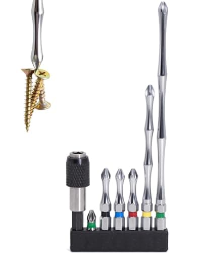 Phillips Bit #2-S2-White Chrome Finish (MIX-7pcs)