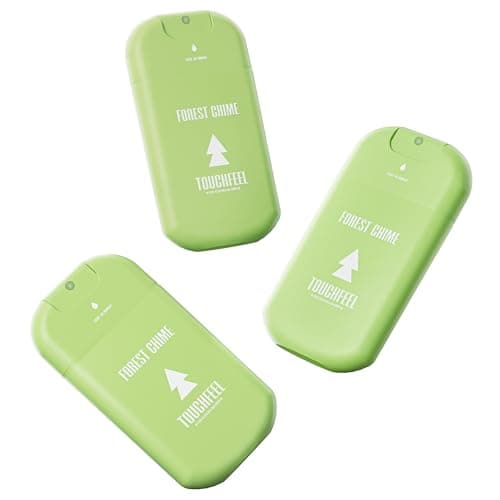 TOUCHFEEL Power Mist Hand Sanitizer Spray, Scented Hydrating Hand Sanitizers Travel Size Refillable, Pocket Portable 3-Pack (Forest Chime) 0.93Fl Oz 460-Sprays Each - Image 1