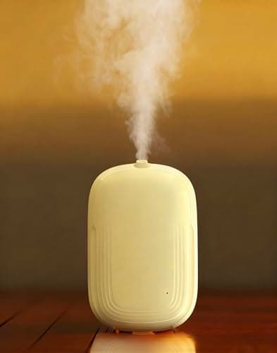 Waterless Oil Scent Diffuser,150ml Aromatherapy Scent Air Machine with Smart APP & Timer|Air Diffusers for Home, Office, Hotel Collection, Large Room Oil Diffuser Covers 1000 sq.ft-Compact,Milky - Image 1
