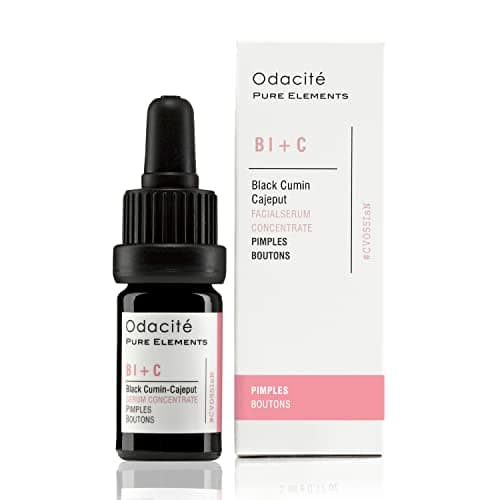 Odacité Bl+C Serum Concentrate for Face, Luxury Black Cumin + Cajeput Pore-Clearing Facial Oil for Pimples & Blemishes, Vegan Vitamin E Spot Treatment for Oily, Acne-Prone Skin, 0.17 fl oz - Image 1
