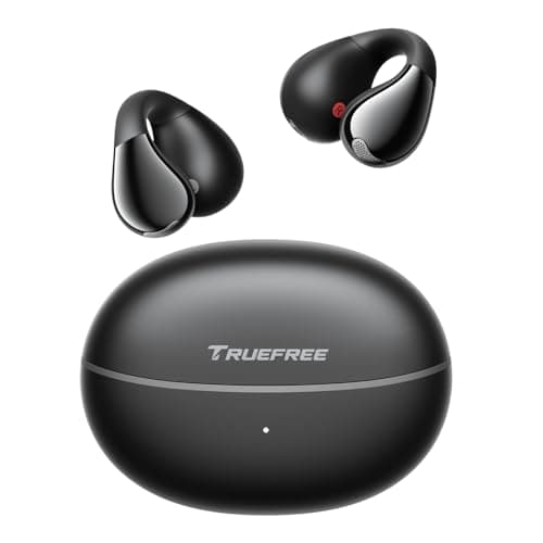 truefree B1 Open-Ear Wireless Earbuds, Bluetooth 5.4 Headphones with Spatial Audio, Ultra-Light Clip-On Fit, 25H Battery, Fast Charging, Multipoint Connection, App Customization, Workouts, Commute - Image 1