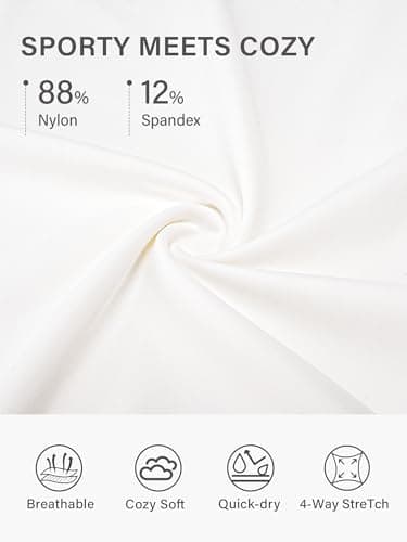 Stelle Womens Workout Crop Top Loose Short Sleeve Shirt Breathable Quick Dry UPF 50+ Oversized Boxy Tee for Running Athletic White X-Large - Thumbnail 4