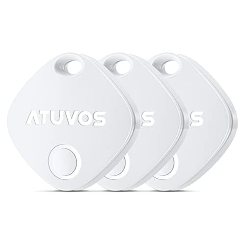 ATUVOS Air Tracker Tags-3 Pack, Bluetooth Luggage Tracker Works with Apple Find My APP (iOS Only, Not for Android), Keys Finder and Item Locator for Luggage, Backpack, Suitcases, Replaceable Battery - Image 1