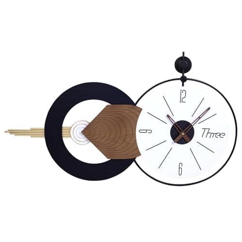 AXAORIRA 35x20 Inch Large Modern Wall Clock, Silent Quartz Movement Decorative Clocks for Living Room, Bedroom, Office - Ideal Gift for Home Decor Lovers - Image 1