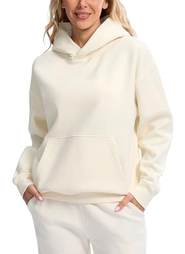 G Gradual Hoodies for Women Oversized Fleece Sweatshirt with Pocket Loose Fit Casual Athletic Workout Pullover, Beige, Small - Image 1