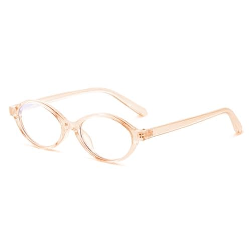 YDAOWKN Oval Blue Light Blocking Glasses for Women Men,Glasses Frame Bluelight for Gaming/Computer/Screen - Image 1