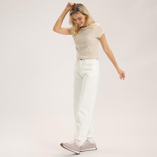 Vilanva Women's Pink Fashion Sneakers Casual Tennis Shoes with Non-Slip Retro Gum Sole Ladies Walking Trendy Footwear Size 6 - Thumbnail 2