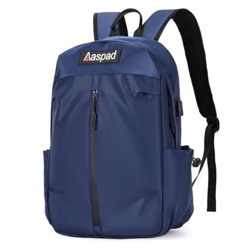 Aaspad Laptop Backpack for Men and Women Lightweight Daypack Slim Sturdy Business Offices Knapsack Daily Commute Necessities (Dark Blue) - Image 1