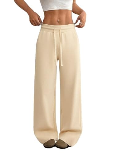 JEKAOYI Womens Wide Leg Casual Pants High Waisted Lounge Pants Comfy Business Work Pants with Pockets - Image 1