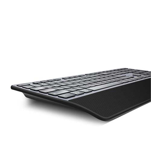 CITLLA Wireless Keyboard, Rechargeable Full Size Multi-Device Bluetooth Keyboard with Wrist Rest, 3-Level Backlit, for Computer, Laptop, Tablet, Smartphone, Office,（US Layout） - Thumbnail 2