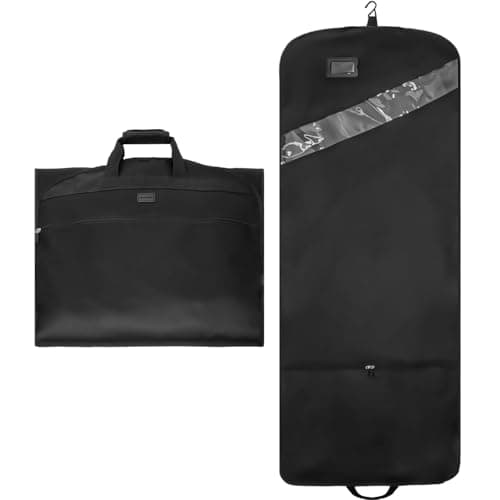 66" Garment Bag for Extra Long Dress, Tri-fold Dress Garment Bag Hanging Bag for Men Women Wedding Dress Suit Coats Jackets Shirts Storage - Image 1