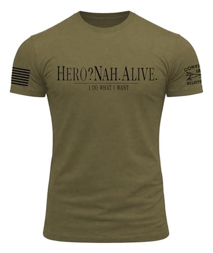 KESIHAN Veteran T-Shirt Funny Military Veteran Patriotic Shirt Alive I Do What I Want Graphic Tee - Image 1