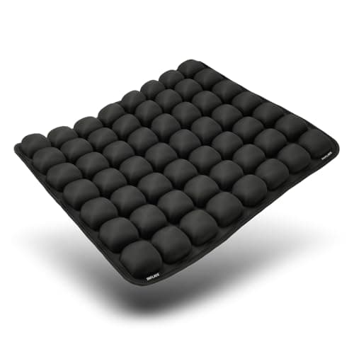 Inflatable Wheelchair Cushion for Pressure Relief - Self-Inflating Seat Pad for Mobility Scooter, Office Chair & Airplane Travel - Portable Cushion for Sciatica & Tailbone Pain Relief (No Pump Needed) - Thumbnail 2
