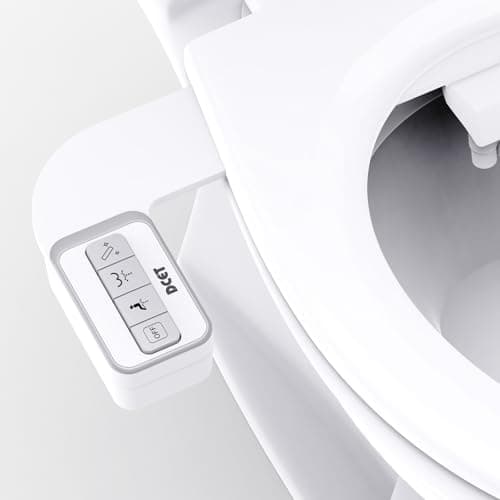 Bidet Attachment for Toilet - Non-Electric Self-Cleaning Dual Nozzles (Feminine & Rear Wash), Adjustable Water Pressure Control, Fresh Cold Water Sprayer - Image 1