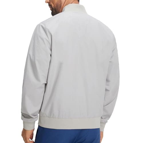 M MAELREG Mens Lightweight Windbreaker Vintage Light Golf Bomber Jacket Spring Fall Outdoor Coats Work Clothes - Thumbnail 2