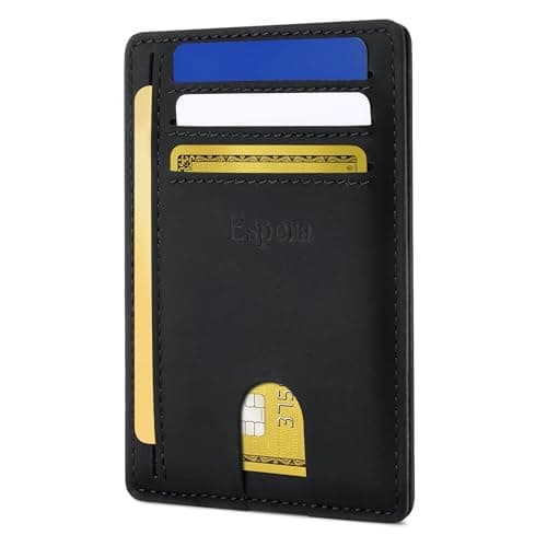 Espera Slim Minimalist Front Pocket Wallet for Men, RFID Blocking Credit Card Holder, Thin Travel ID Card Case, Gifts for Men - Image 1