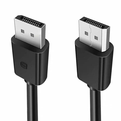 ZZA DisplayPort Cable 2.1, 1.5M DP to DP Cable for Gaming Monitor, Graphics, PC Black - Thumbnail 2