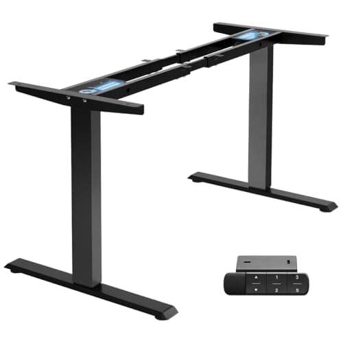 TOPSKY Dual Motor Electric Adjustable Standing for up to 70.8”x31.5” Table Tops, 225 lbs Weight Capacity, Computer Desk for Home and Office (Black Frame only) - Image 1
