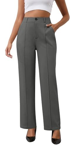 AVAMO Stretchy Work Pants High Waisted Slacks for Women Dress Pants Business Casual Pants Office Trousers with Pockets - Image 1