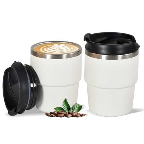 CHLJAR 6oz Vacuum Insulated Espresso Cup Set of 2, Espresso Shot Cup for Coffee, Double Wall Stainless Steel Mini Tumbler Shot Glasses with Lid - Image 1