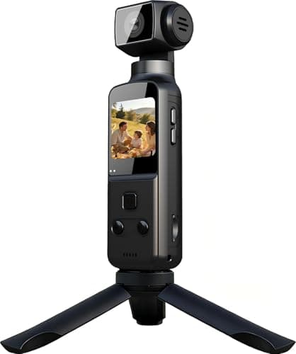 AHUMADOR DE 4K Body Camera with External Microphone, Mini Video & Audio Pocket Cam 270° Rotation for Outdoor Sport, Bike, Travel, Police Law Enforcement, Personal Civilians (Pocket Camera 2) - Image 1