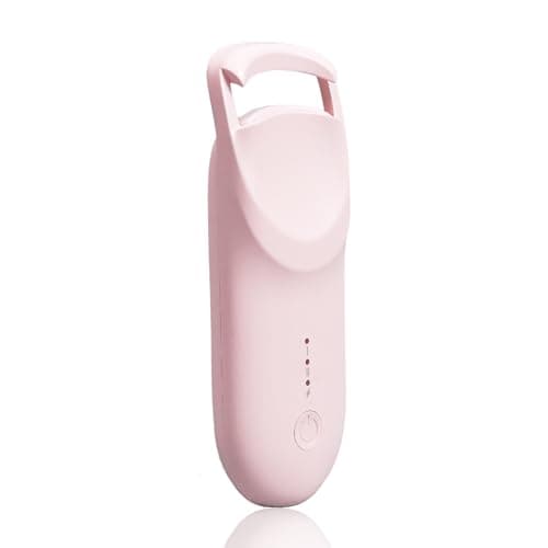 Upgrade Heated Eyelash Curler, Electric Eyelash Curler with 5s Fast Heating, Type-C Rechargeable, Portable Lash Curler, Long-Lasting Lash Lift, Natural Style, Heat-Sensitive Pad (Pink) - Image 1
