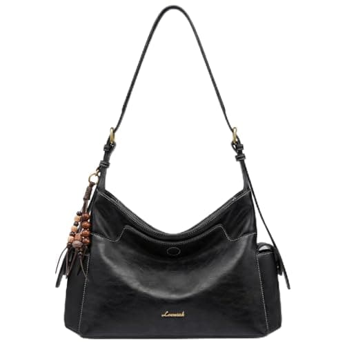 LOVEVOOK Hobo Purses for Women,Soft Faux Leather Crossbody Purse with Tassel Charms,Women's Shoulder Handbags for Daily - Image 1