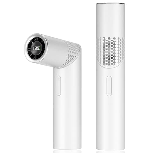 Portable Handheld Fan - Rotatable Mini Fan, High Speed Wind Cooling, 199 Speeds Stepless Control, Digital Display, 5000mAh Rechargeable Personal Fan for Travel, Outdoor, Easter Gifts for Women Men - Image 1