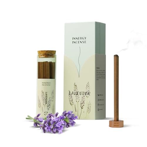 Innergy All Natural Incense Sticks, No Bamboo Core - Lavender for Home Fragrance, Meditation, Yoga & Relaxation - Image 1