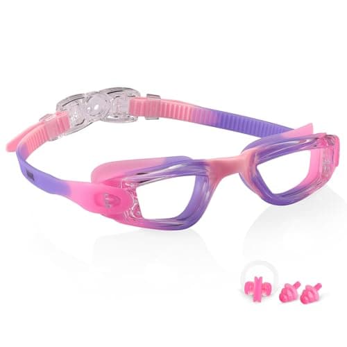 Aegend Swim Goggles - Kids Swimming Goggles for 3-14 Boys Girls Youth No Leaking Clear Vision - Image 1