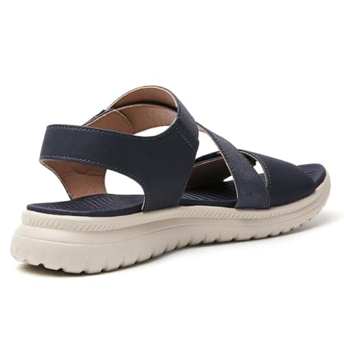 Tilocow Women Sandals Orthotic Comfortable Walking Sandals Summer Lightweight Athletic Outdoor Ankle Strap Shoes - Thumbnail 6