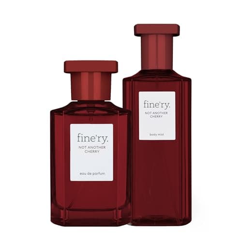Fine'ry Not Another Cherry Eau De Parfum & Body Mist Gift Set | Fruity & Floral Notes Of Cherry, Rose & Almond | Fine Mist Spray & Perfume For Women | Fragrance Layering Duo (2oz + 5oz) - Image 1