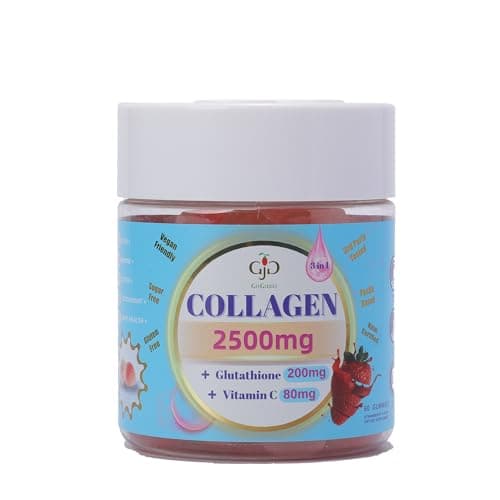 GoGumii Collagen Gummies 2500mg with Vitamin C & Glutathione for Skin, Hair & Nails - Delicious Filled Gummies - Anti-Aging Dietary Supplement Support Hydration & Radiance - 60 Count for Women & Men - Image 1