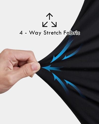 Peakwell Men's Lightweight Hiking Pants Quick-Dry Outdoor Sweatpants Workout with Zipper Pockets, Dark Grey, Medium - Thumbnail 3