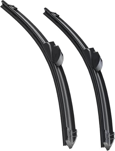 Premium All-Season Windshield Wiper Blades – Streak-Free, Quiet Performance | Durable Rubber, Easy Installation, Fits Most Cars (22''+22'')