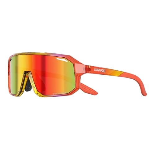 KAPVOE Kids Baseball Sunglasses Polarized for Boys Girls 6-14, Youth Baseball Sunglasses UV400 with Lightweight TR90 Frame, Adjustable Nose Pads for Softball Cycling Running