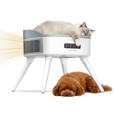 HomeRunPet Pet-Safe Space Heater with Heated Cat Bed - 2-in-1 Ceramic Heater for Room & Pets, 1300W Fast Heat, Energy Saving - Image 1