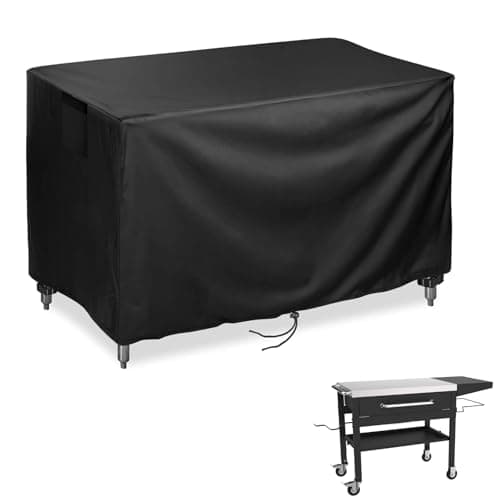 Jungda Outdoor Prep Table Cover,46 inch Waterproof Outdoor Grill Cart Cover Pizza Oven Table Cover,Patio Rectangle Furniture Cover - 46 x 23 x 32 Inch - Image 1