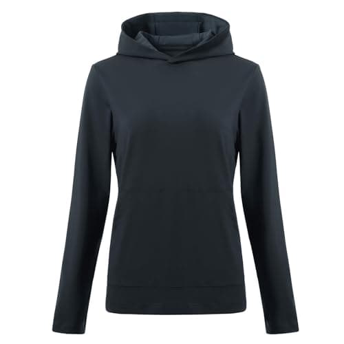 M MAELREG Sweatshirts for Women Long Sleeve Performance Athletic Solid Golf Pullover Winter Midlayer Womens Hoodies Dark Grey - Image 1