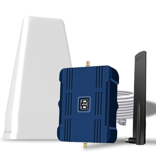 Cell Phone Booster for Home & Muti-Room, Up to 7000Sq. Ft,Cell Phone Signal Booster for Rural Area with 2 Indoor Panel Antennas,Boosts 5G 4G LTE for All U.S. Carriers, FCC Approved (Dark Bule) - Image 1