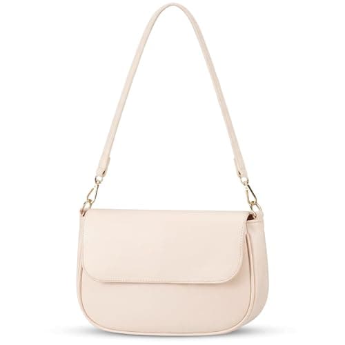 Purse for Women with 2 Removable Straps, Tote Handbag Shoulder Bag, Magnetic Snap & Zipper Closure - Image 1