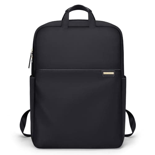 GOLF QUALITY Slim Laptop Backpack for Women, Lightweight Business Backpack for Women Computer Bag Purse for Commuting, Fit 14Inch, Black - Image 1