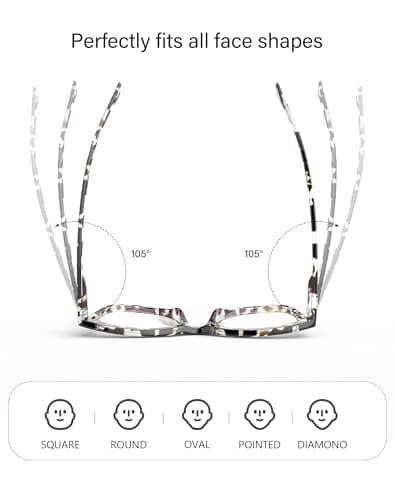 OUKEMAX 3-Pack Women's Reading Glasses with Blue Light Blocking and Anti-Glare Features A11 - Thumbnail 5