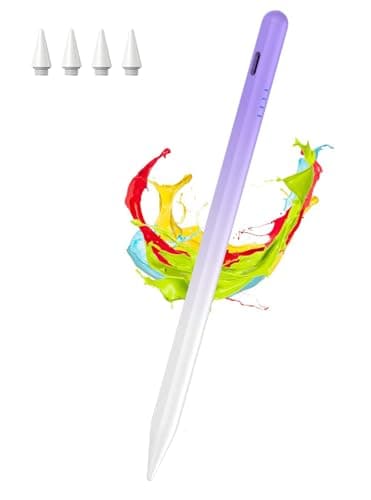 Stylus Pen for iPad Pencil 10th Generation with Palm Rejection & Tilt, Kenkor Digital Pen for Apple iPad(2018-2025) 6/7/8/9/10/11th(A16), Pro 11"/12.9"/13"/M4, Air 3/4/5th/M2/M3, Gradient Purple - Image 1