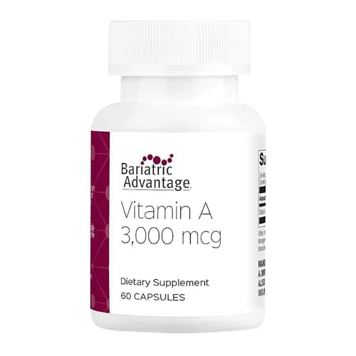 Bariatric Advantage Vitamin A 3,000 mcg - for Bariatric Surgery Patients - Easy-Digest Mini Capsules - Vitamin A Supplements - Eye Health Support* - 60 Count (2 Pack) - Image 1