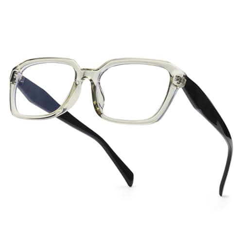 SODQW Designer Blue Light Blocking Glasses for Women Square Frame Anti Glare Reduce Eyestrain Computer Eyeglasses - Image 1