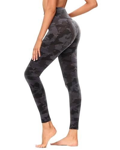 GAYHAY High Waisted Leggings for Women - Soft Opaque Slim Tummy Control Printed Pants for Running Cycling Yoga - Image 1