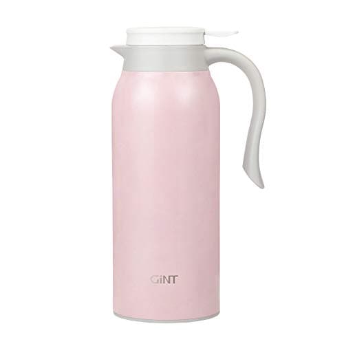 GiNT 51 Oz Stainless Steel Thermal Coffee Carafe, Double Walled Vacuum Insulated Flask, 12 Hour Heat Retention, 1.5 Liter Tea, Water, and Coffee Dispenser (Upgraded version Pink) - Image 1