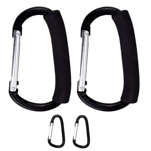 Stroller Hooks for Hanging Bags and Shopping Hanging Purses, Large Stroller Accessories Multifunctional Stroller Hook Organizer for Travel Car Seats, - Image 1