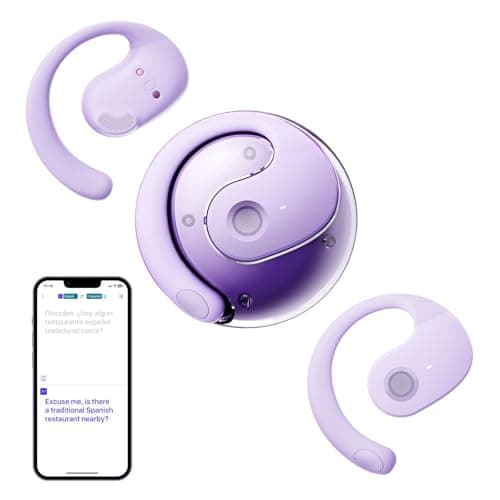 Xmenha Translation Earbuds Real Time, 144 Languages Translation Device Ai Translator Earbuds Translating Headphones Real Time Ai Headphones Language Translation - Image 1